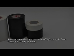 Solvent Free Lead Free PVC Pipe Wrapping Tape Black White OEM Service