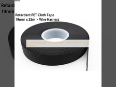 Flame-Retardant PET Cloth Tape 19mm x 25m for Wire Harness